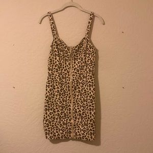 Leopard print mini dress size 6